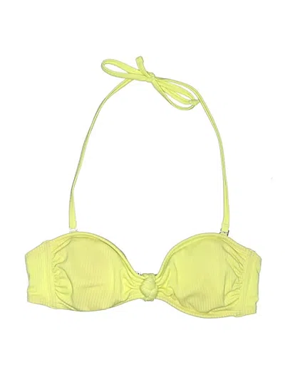 Pre-owned Xhilaration Swimsuit Top Yellow Swimwear