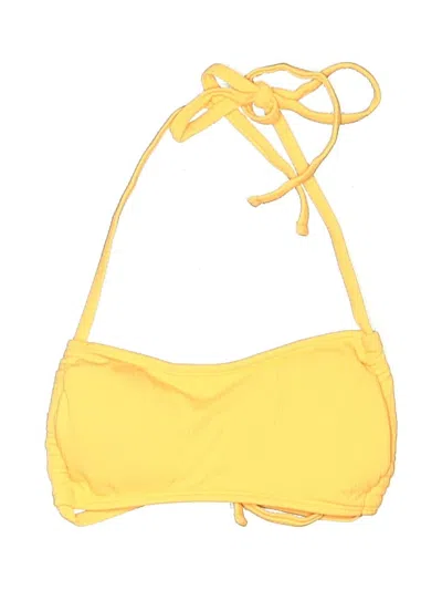 Pre-owned Xhilaration Swimsuit Top Yellow Swimwear