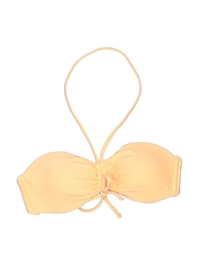 Pre-owned Xhilaration Swimsuit Top Yellow Swimwear