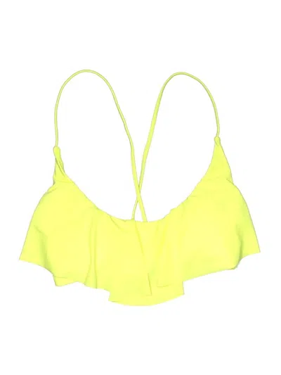 Pre-owned Xhilaration Swimsuit Top Yellow Swimwear