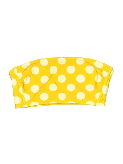 Pre-owned Xhilaration Swimsuit Top Yellow Swimwear