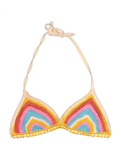 Pre-owned Xhilaration Swimsuit Top Yellow Swimwear