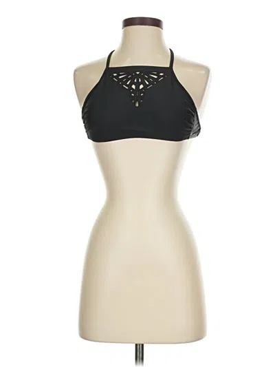 Pre-owned Xhilaration Tank Top Black Halter Neckline Tops