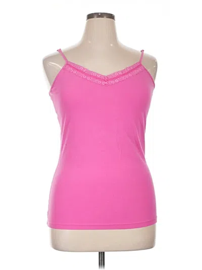 Pre-owned Xhilaration Tank Top Pink Halter Neckline Tops