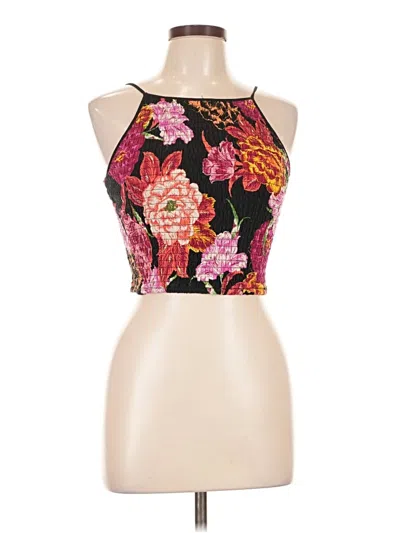 Pre-owned Xhilaration Tank Top Pink Halter Neckline Tops