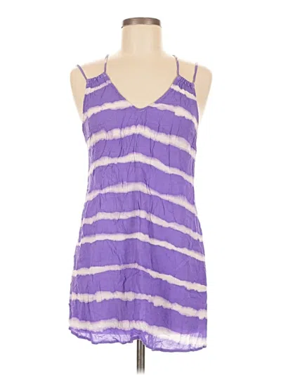 Pre-owned Xhilaration Tank Top Purple Halter Neckline Tops