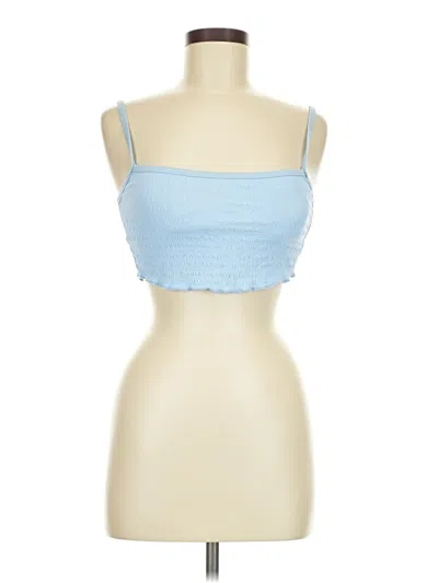 Pre-owned Xhilaration Tube Top Blue Strapless Neckline Tops