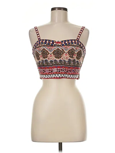 Pre-owned Xhilaration Tube Top Red Strapless Neckline Tops