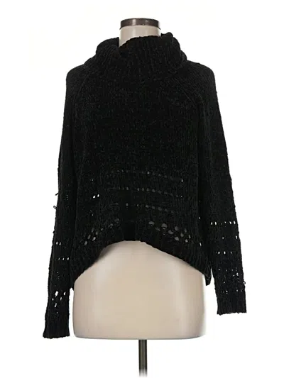 Pre-owned Xhilaration Turtleneck Sweater In Black