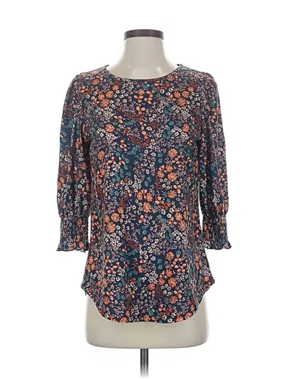 Pre-owned Xieerduo 3/4 Sleeve Blouse In Blue