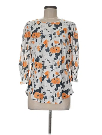 Pre-owned Xieerduo 3/4 Sleeve Blouse In Orange