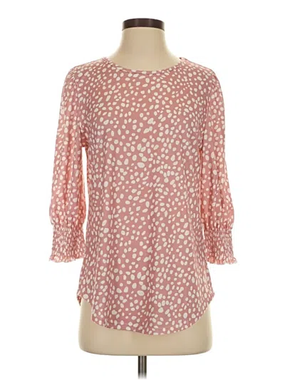 Pre-owned Xieerduo 3/4 Sleeve Blouse In Pink