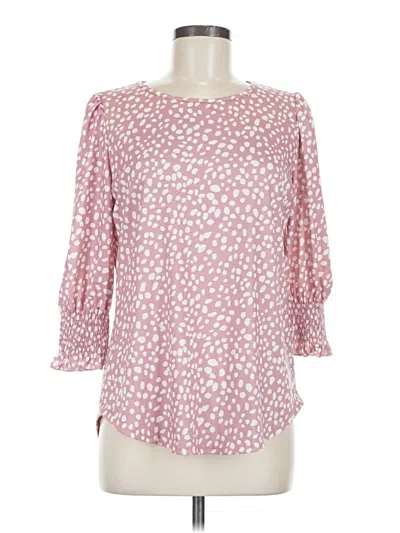 Pre-owned Xieerduo 3/4 Sleeve Blouse In Pink