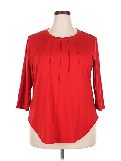 Pre-owned Xieerduo 3/4 Sleeve Blouse In Red