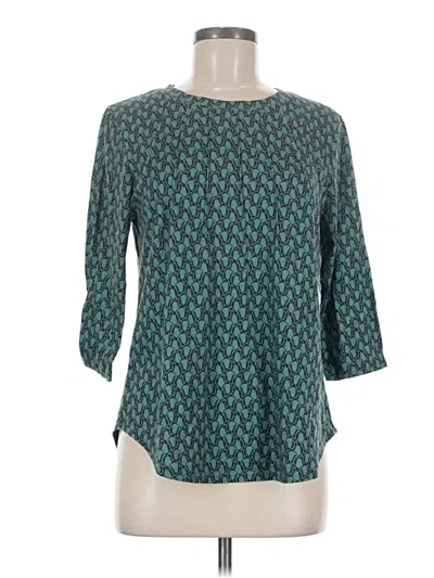 Pre-owned Xieerduo 3/4 Sleeve Blouse In Teal