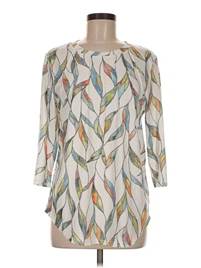 Pre-owned Xieerduo 3/4 Sleeve T-shirt In Ivory
