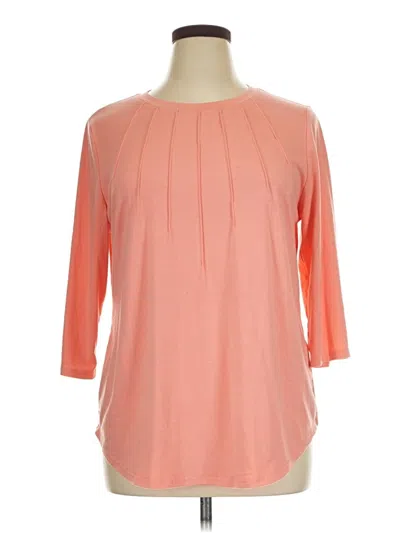 Pre-owned Xieerduo 3/4 Sleeve T-shirt In Orange
