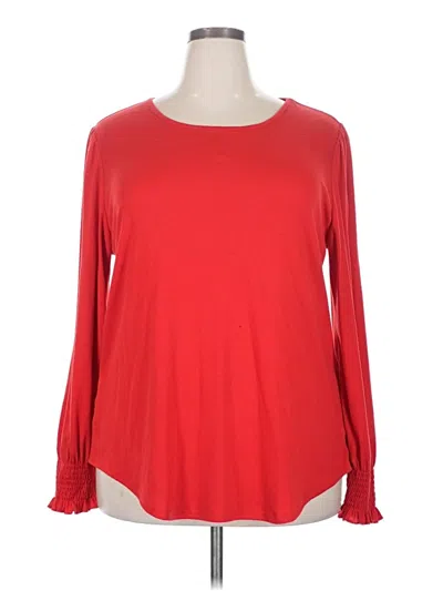 Pre-owned Xieerduo 3/4 Sleeve T-shirt In Red