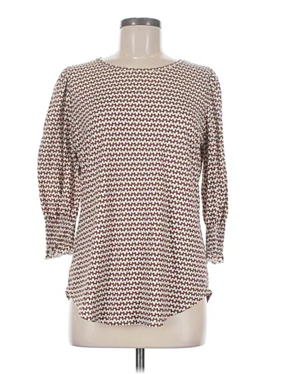 Pre-owned Xieerduo Long Sleeve Blouse In Brown