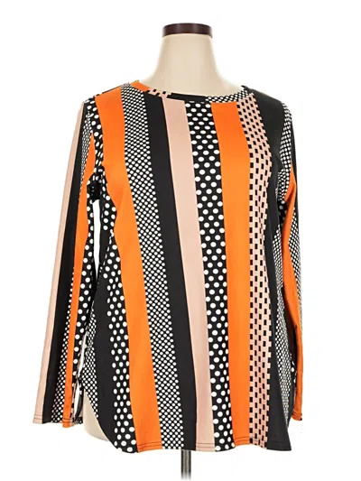 Pre-owned Xieerduo Long Sleeve Blouse In Orange