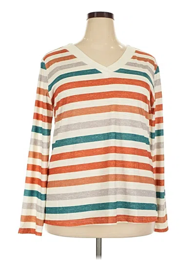Xieerduo Long Sleeve T-shirt In Orange