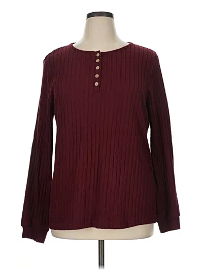 Pre-owned Xieerduo Pullover Sweater In Burgundy
