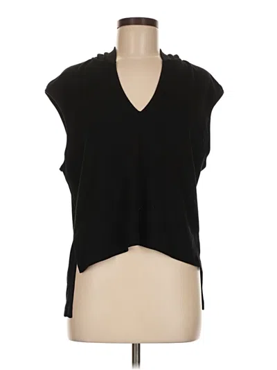 Pre-owned Xieerduo Short Sleeve Top Black Cowl Neck Tops