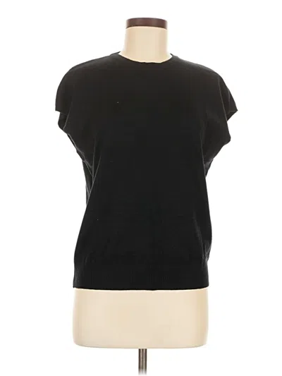 Pre-owned Xieerduo Short Sleeve Top Black Crew Neck Tops