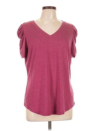 Pre-owned Xieerduo Short Sleeve T-shirt In Burgundy