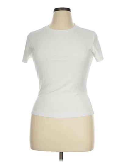 Pre-owned Xieerduo Short Sleeve Turtleneck In Ivory