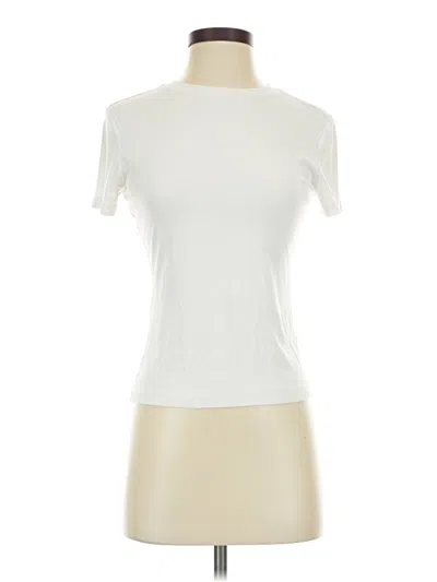 Pre-owned Xieerduo Short Sleeve Turtleneck In White