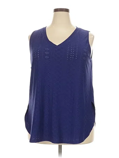Pre-owned Xieerduo Sleeveless Blouse In Blue