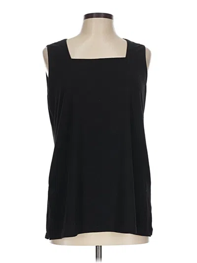 Pre-owned Xieerduo Sleeveless Top Black Scoop Neck Tops