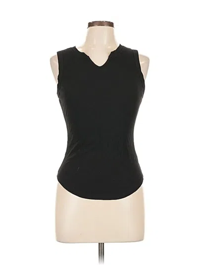 Pre-owned Xieerduo Sleeveless Top Black V Neck Tops