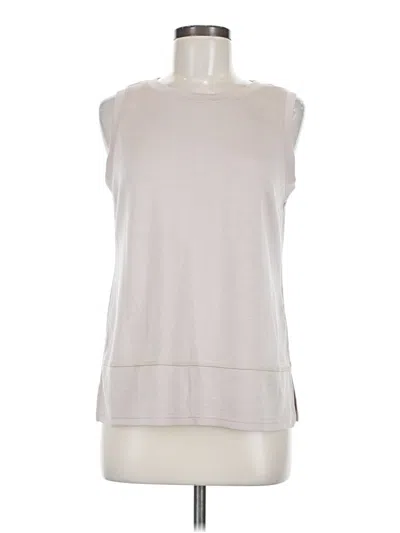 Pre-owned Xieerduo Sleeveless Top Ivory High Neck Tops In White