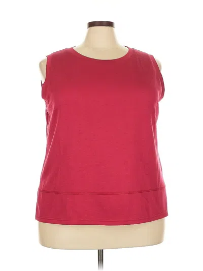 Pre-owned Xieerduo Sleeveless Top Red Boatneck Tops