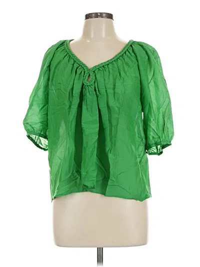 Pre-owned Xirena 3/4 Sleeve Blouse In Green