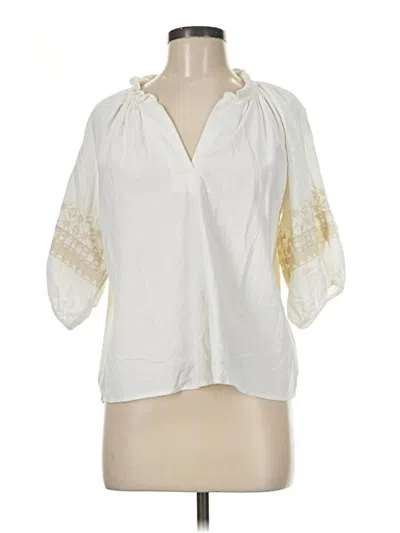 Pre-owned Xirena 3/4 Sleeve Blouse In Ivory