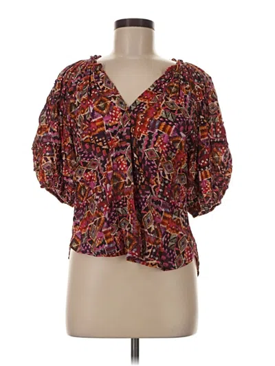 Pre-owned Xirena 3/4 Sleeve Blouse In Purple