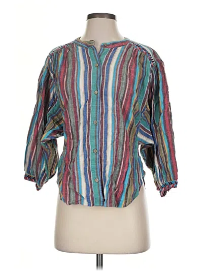 Pre-owned Xirena 3/4 Sleeve Blouse In Teal