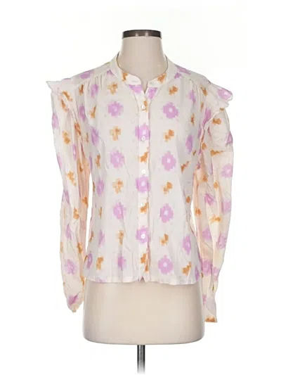 Pre-owned Xirena 3/4 Sleeve Blouse In White