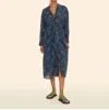 Xirena Alana Midi Dress In Navy Green In Blue