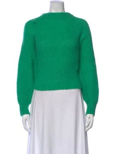 Pre-owned Xirena Alpaca Bateau Neckline Sweater In Green