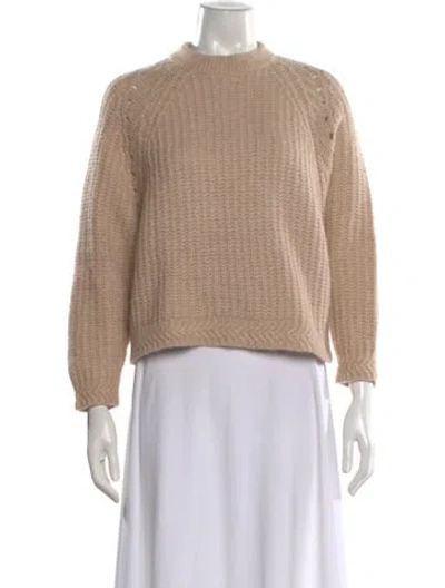 Pre-owned Xirena Alpaca Mock Neck Sweater In Neutral