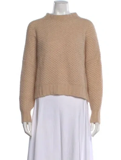 Pre-owned Xirena Alpaca Mock Neck Sweater In Neutral
