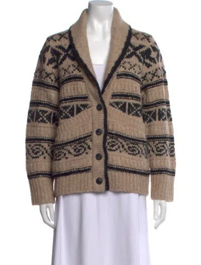 Pre-owned Xirena Alpaca Patterned Sweater In Neutrals