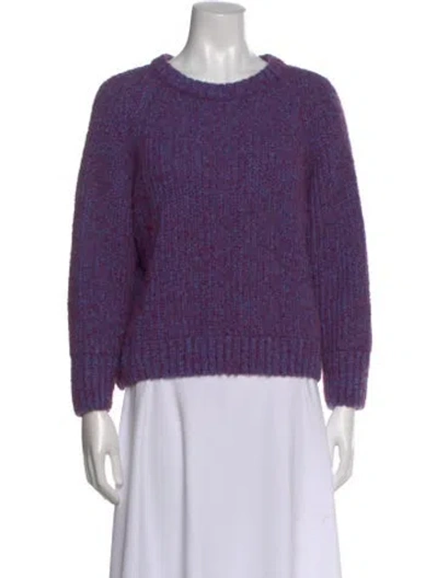 Pre-owned Xirena Alpaca Printed Sweater In Purple