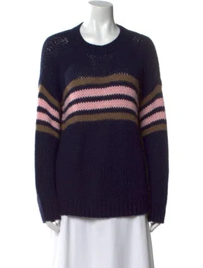 Pre-owned Xirena Alpaca Striped Sweater In Blue