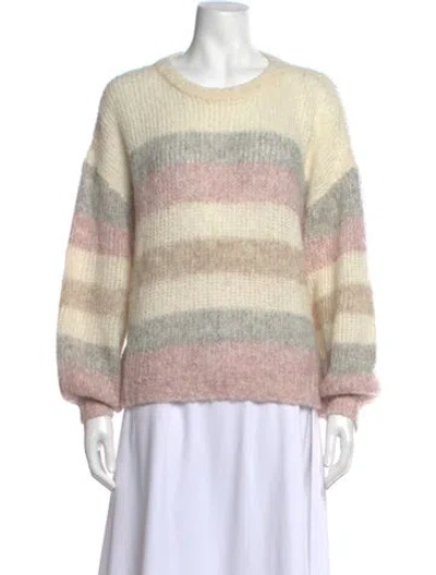 Pre-owned Xirena Alpaca Striped Sweater In Neutrals/pink