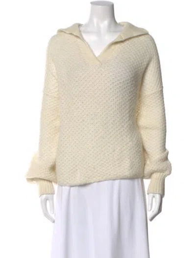 Pre-owned Xirena Alpaca V-neck Sweater In Neutral